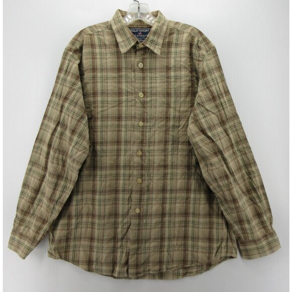 Polo Sport Other - VINTAGE Ralph Lauren Polo Sport Shirt Medium Button Up 90s Sportsman *